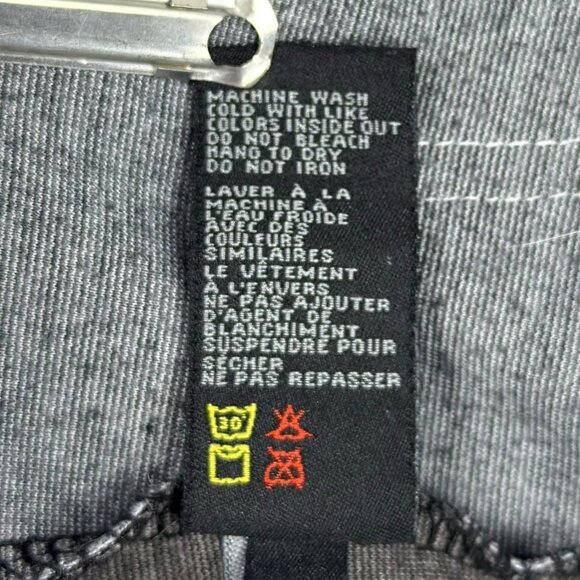 Buffalo David Bitton mens colorblock full zip hoodie gray black pockets size M - Picture 12 of 13